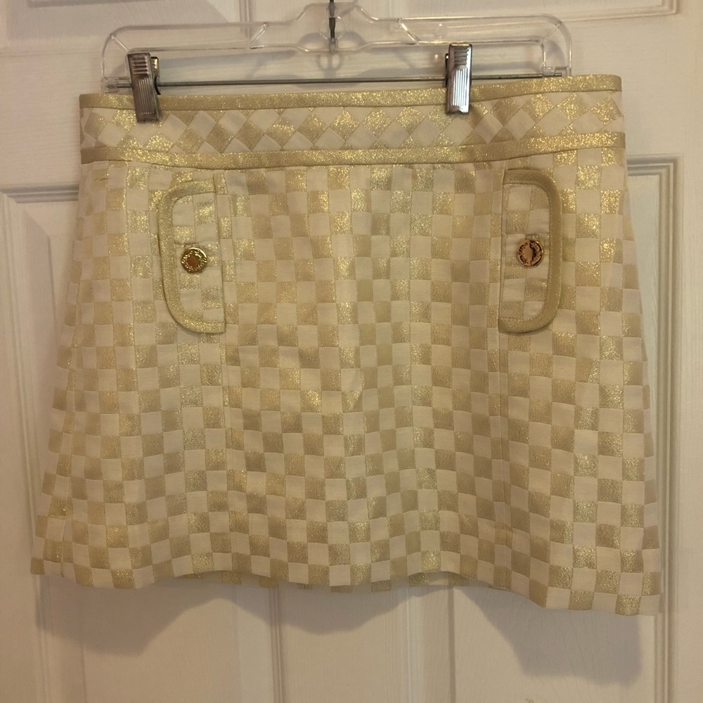 NWT Gold Lilly Pulitzer skirt